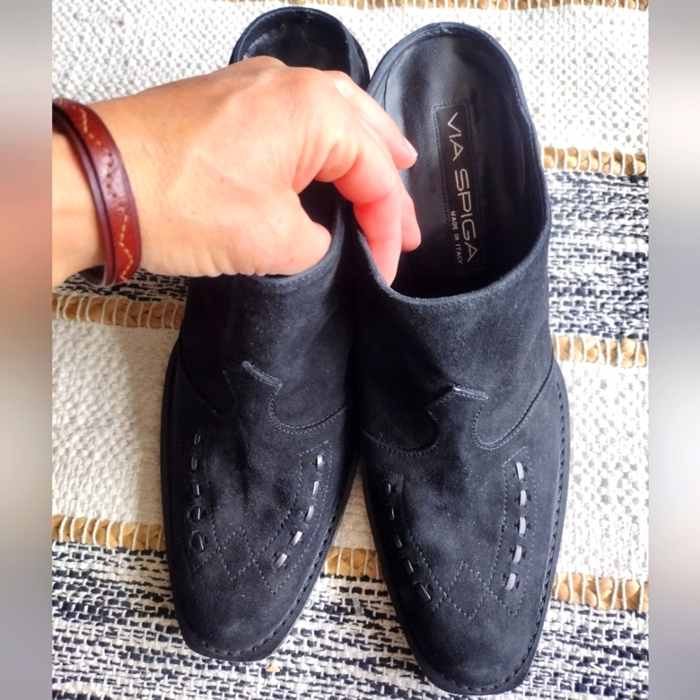 Italian Suede Via Spiga Shoes - Picture 1 of 11